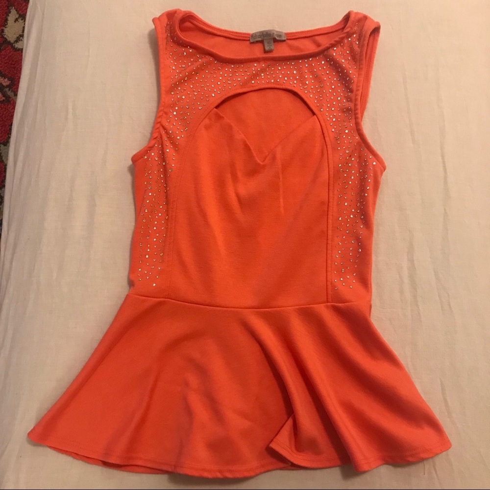 {Charlotte russe} EUC• Peplum Top